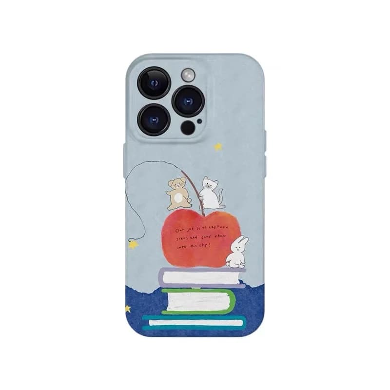Blue Star Dream Catcher Rabbit Case for IPHONE 17 16 ProMax 15 14 Plus 13 12 MINI 11 PRO 16Plus XR XS MAX Acrylic Phone Cover