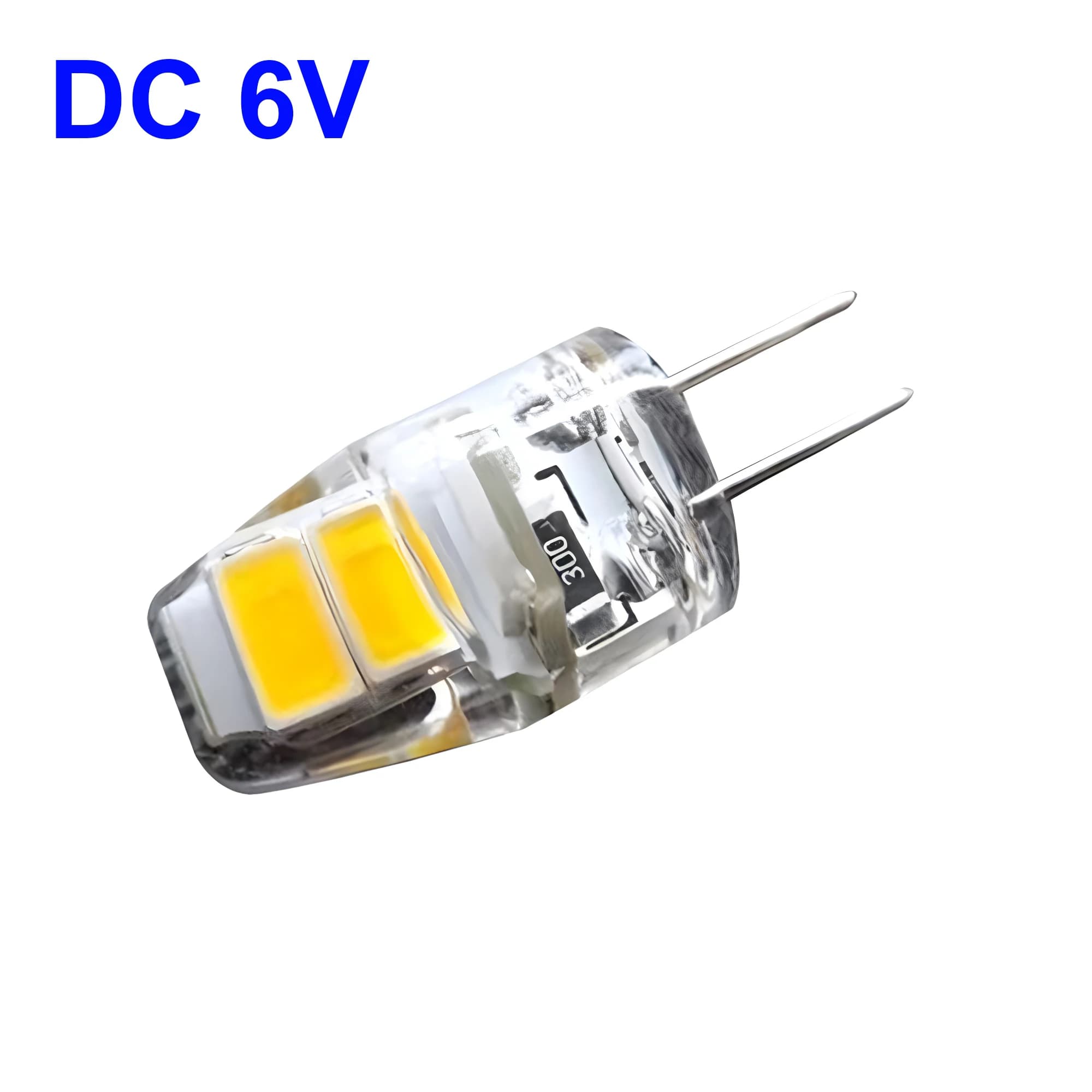 NUOVO Set di 2 Lampadine LED G4 DC 6V 1W, Luce per Microscopio 6V, LED DC6V Dimmerabile con Gel di Silicio