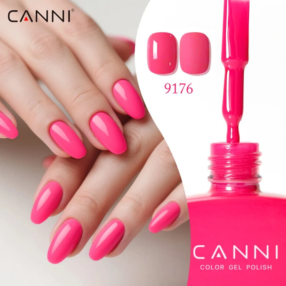 CC8 CANNI Smalto Gel per Unghie 9ml SENZA HEMA, Colori Estivi, Semipermanente UV LED, Texture Liscia, per Nail Art e Manicure