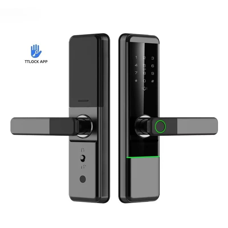 Serratura intelligente per porta con app TTLOCK Tuya con impronta digitale multipunto con fotocamera Smart Locks Porta d'ingresso