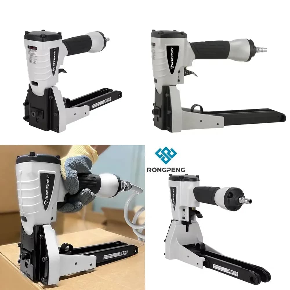 RONGPENG MTA18 High Quality Pneumatic Carton Closing Stapler Air Stapler for Cardboard