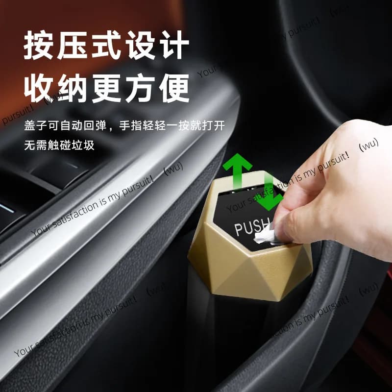 Nuovo mini pattumiera per auto, portabicchieri per auto, pattumiera per riporre il desktop