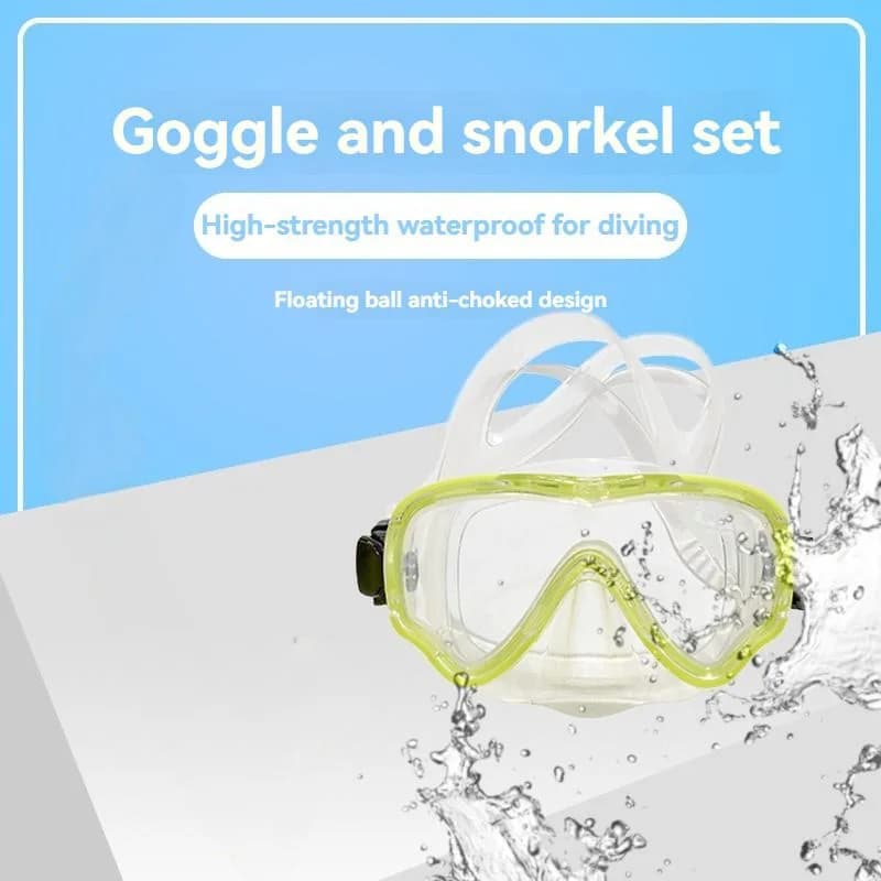 Dry underwater mask with integrated nose protection Professional snorkeling equipment Silicone underwater glasses