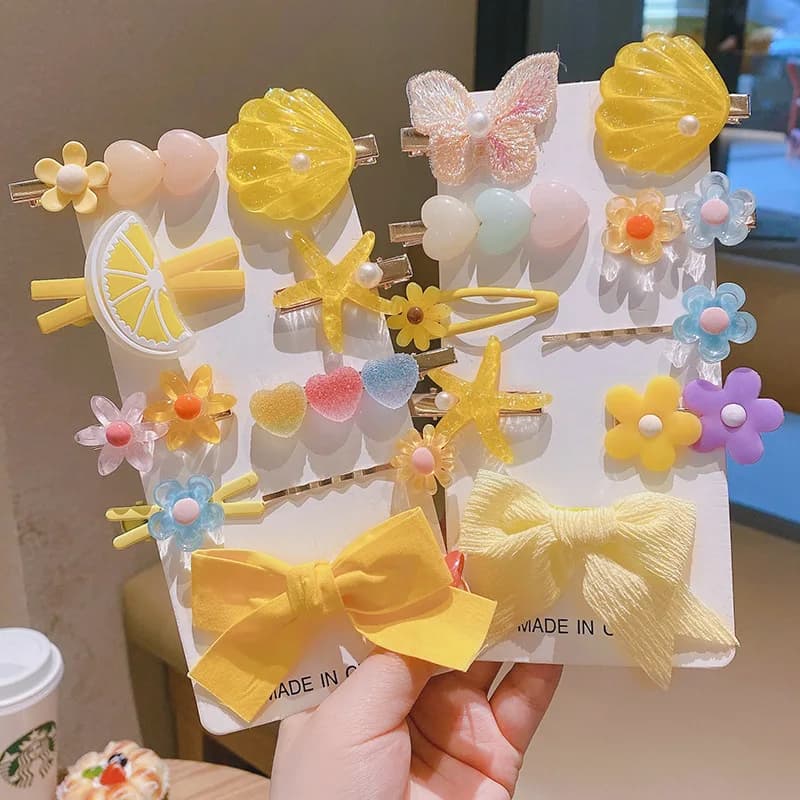 Stylish and cute hair clip set hair accessory for little girls