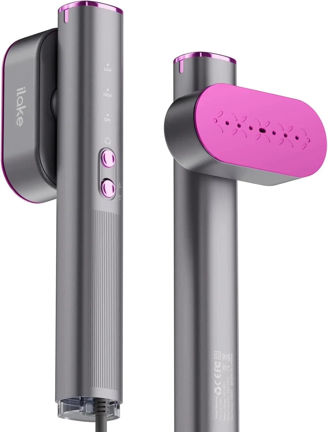 Stiratore a Vapore da Viaggio per Vestiti, 100-240V Doppia Tensione, Stiratore Portatile, 1000W Dimensioni da Viaggio, Ferro da Stiro e Vapore 2 in 1