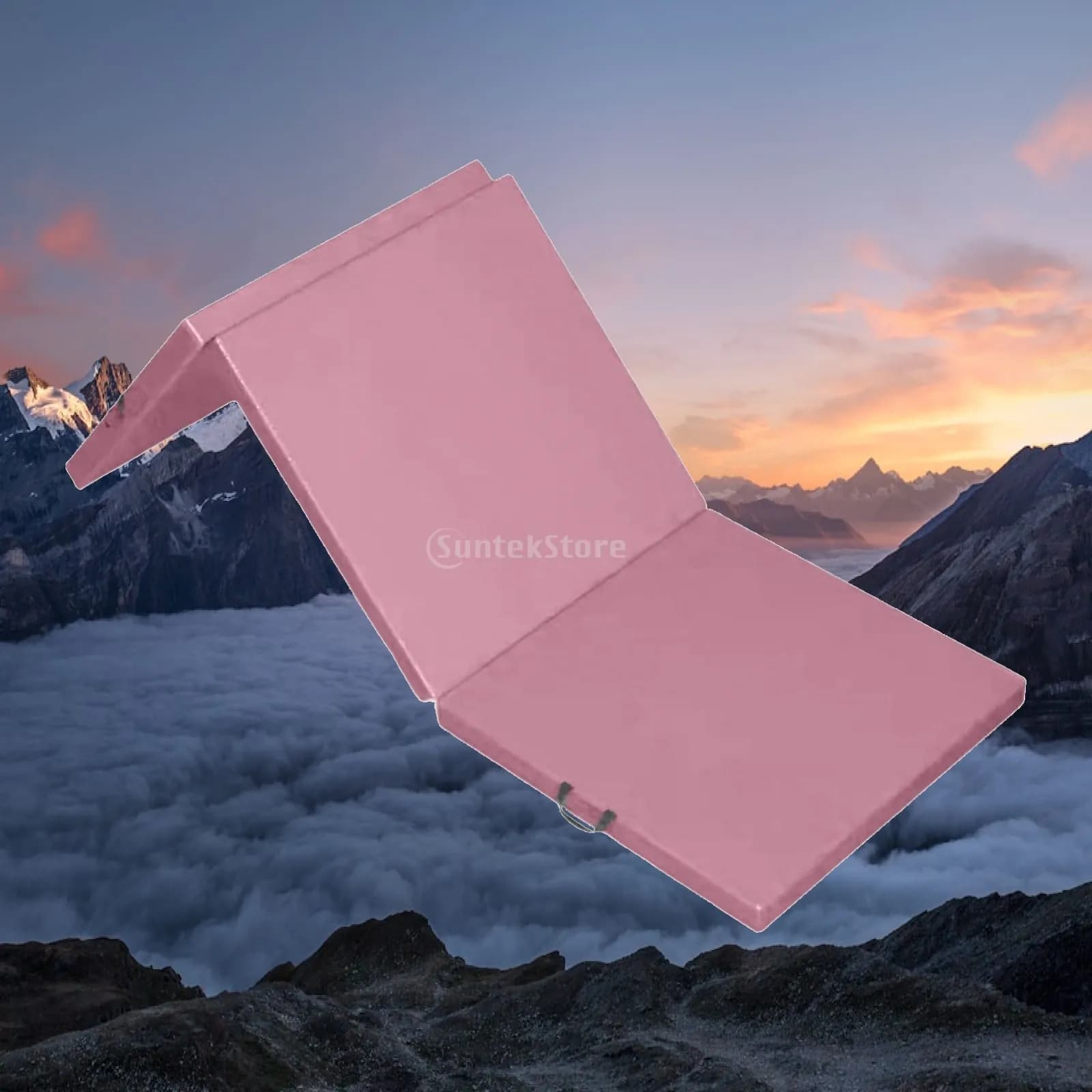 Folding Exercise Mat Yoga Mat Pad Home Gym Portable 6'x2'x 2" Gymnastics Mat for Gym Balance Pilates Outdoor Indoor Tumbling