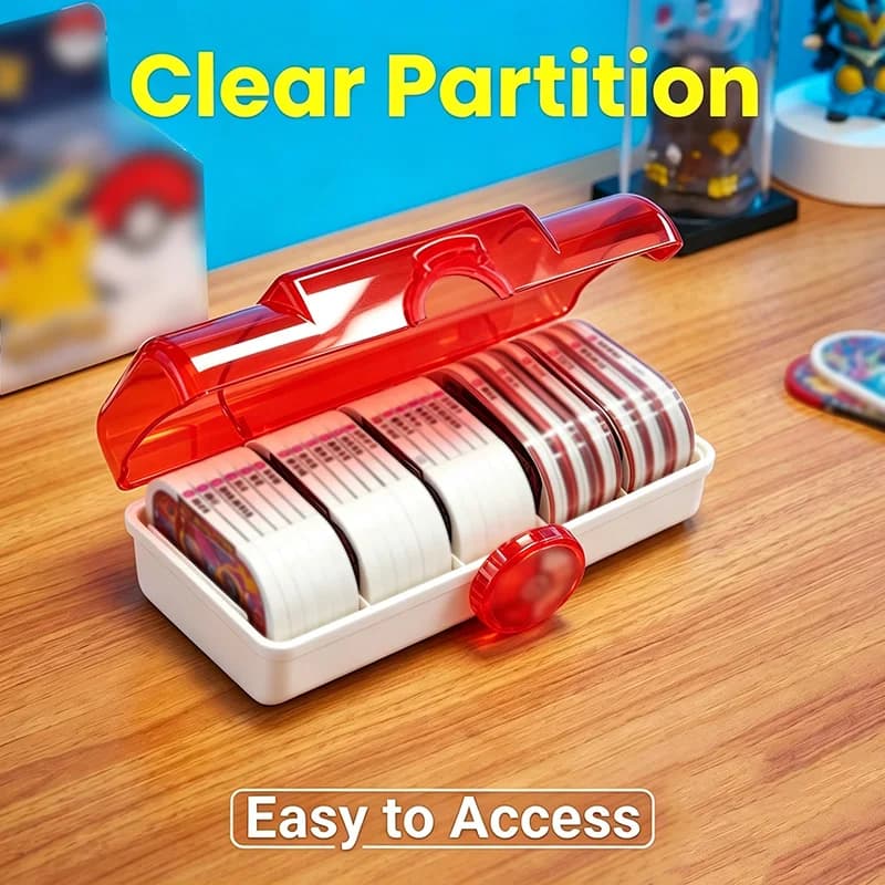 Mezastar Bright Star Large Capacity Card Storage Box New Edition Award Disk Box Protective Collection Organizer Box Card Holder