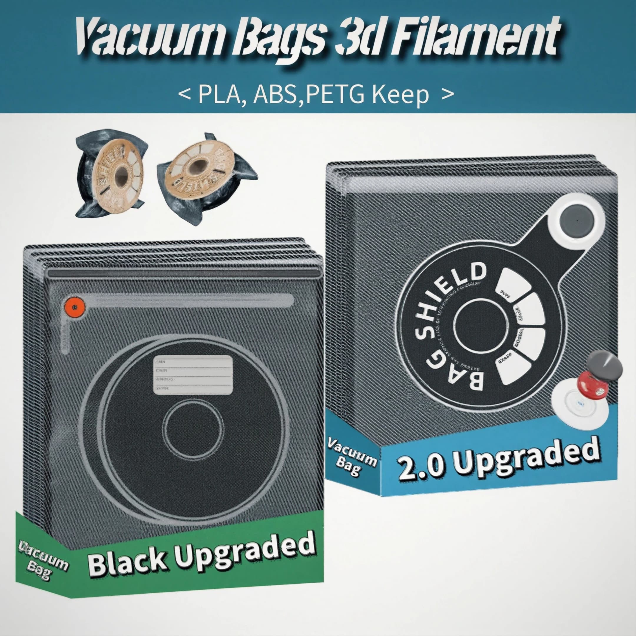 Upgrade 2.0 Vacuum Filament Storage Bag With Valve Humidity Resistant Sealing Dryer Bag For 3D Printer Filament