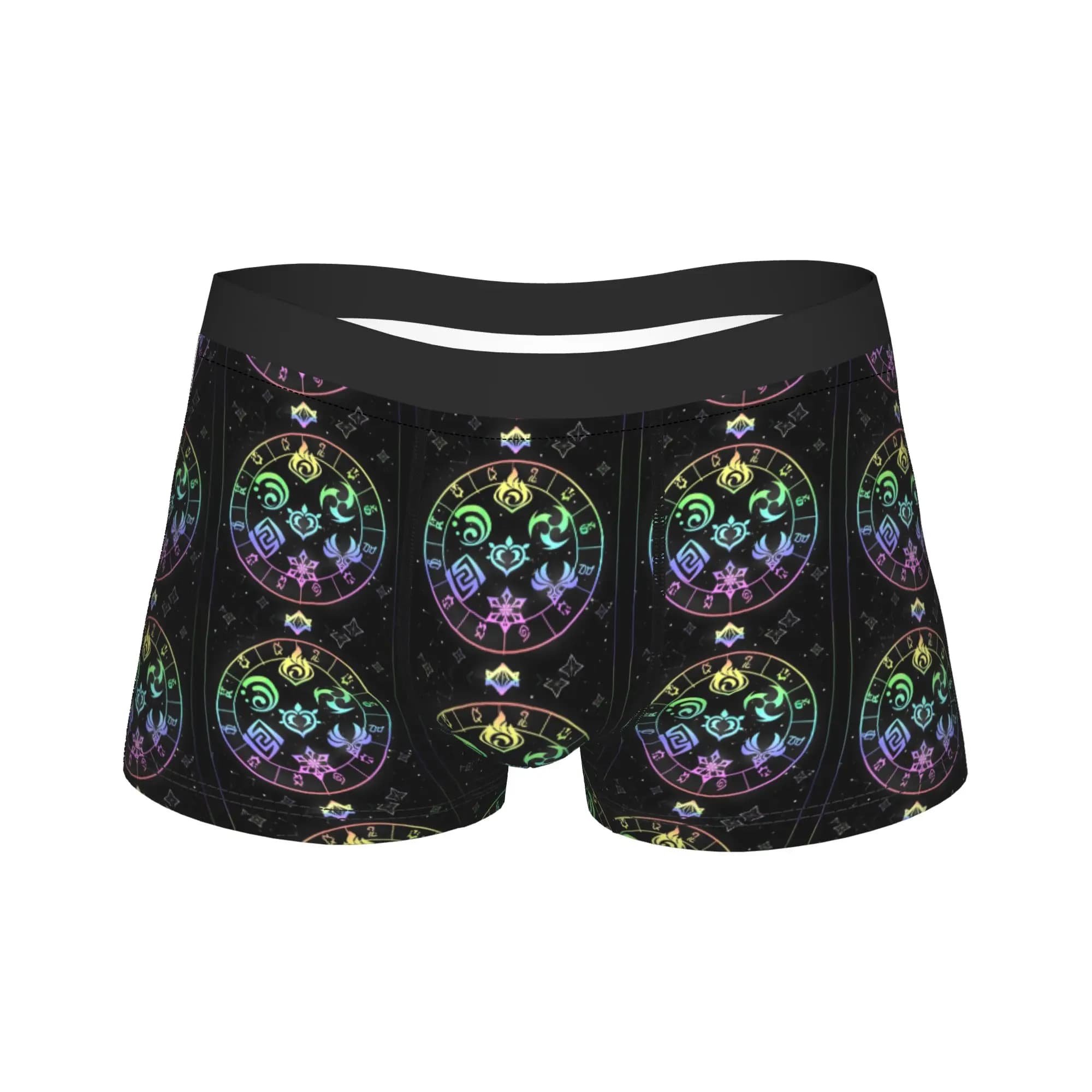 Elements Genshin Impact Underwear Printed Trunk Hot Sale Males Panties Breathable Boxer Brief Birthday Gift