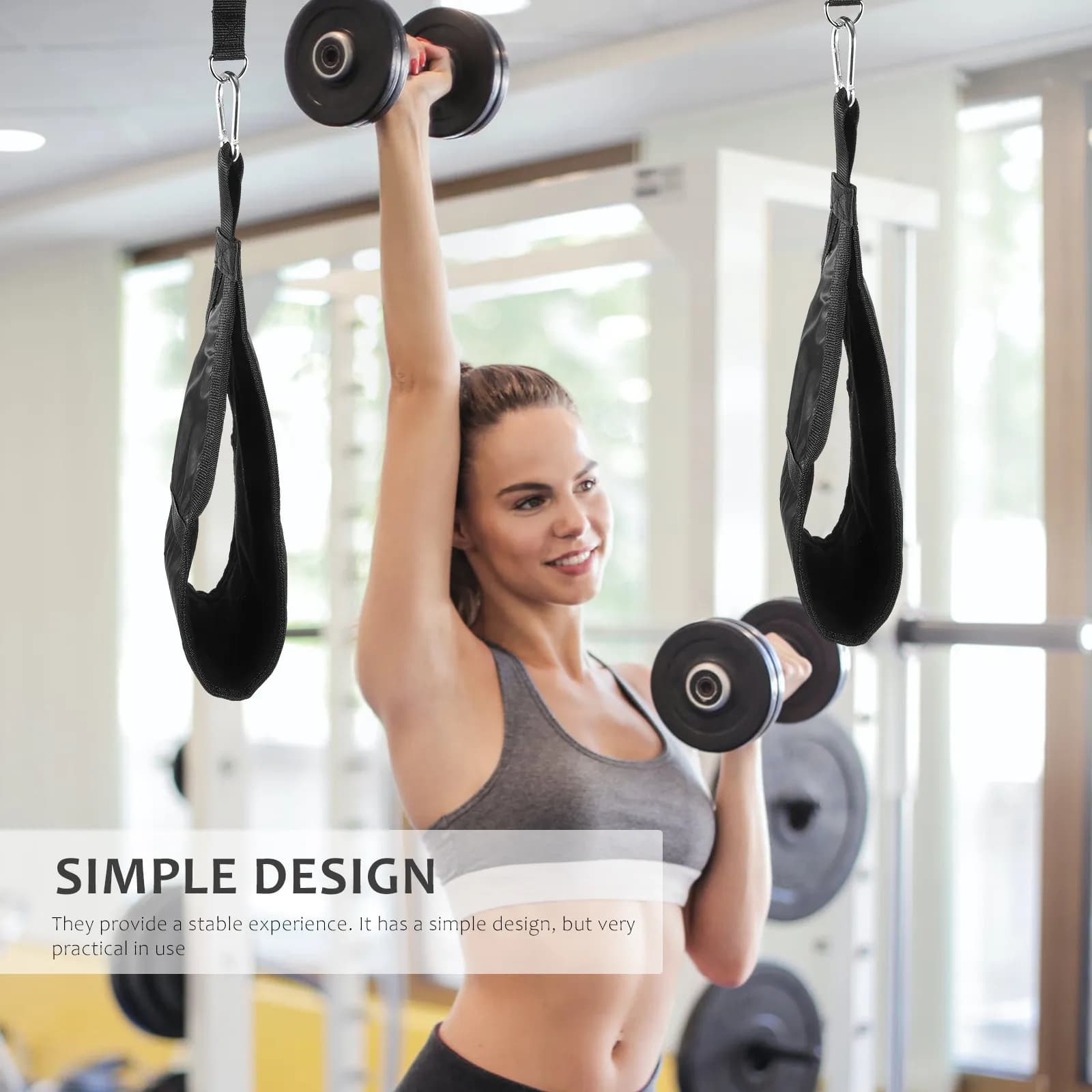 1 Paio di Cinghie per Addominali, Cintura per Allenamento Muscolare, Cinghie per Barra di Trazione, Attrezzatura per Esercizi in Palestra e Fitness