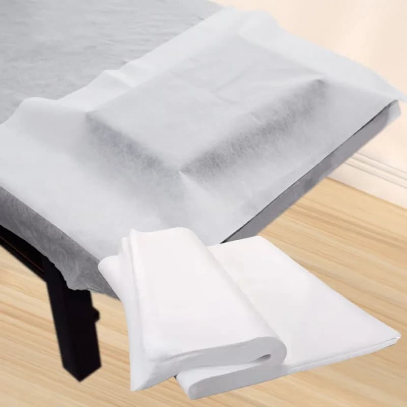 100 pz. Tappetini Monouso in Plastica 40x50cm per Pedicure, Salone di Bellezza, Spa, Poggiatesta, Materassino da Bagno, Materasso, Poggiapiedi, Tappetino per Tavolo Manicure
