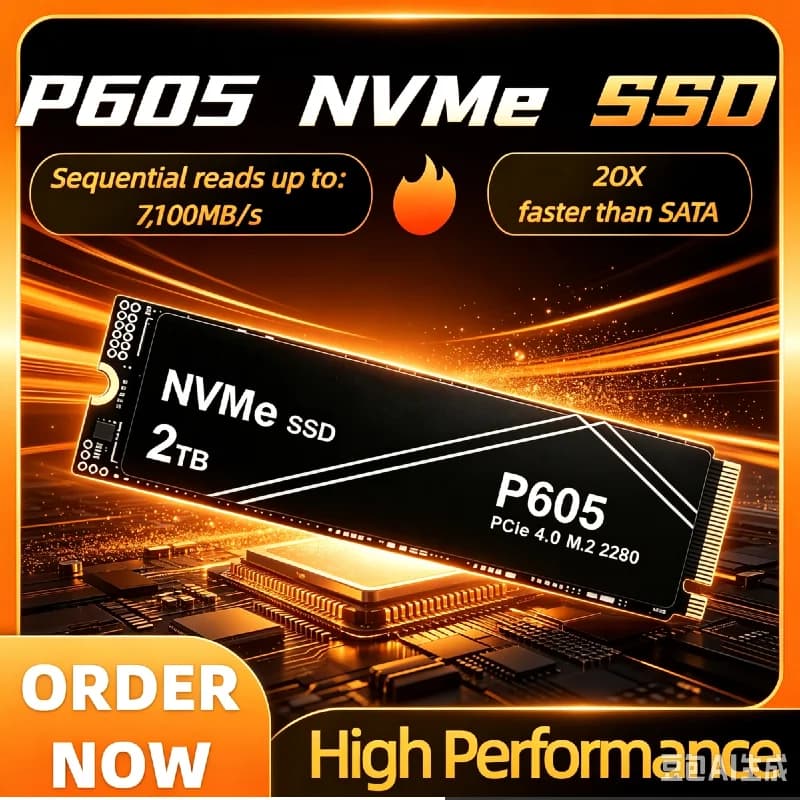 2026 P605 NVMe PCIe Gen SSD 500GB 1TB 2TB 4TB Gaming‑Grade Solid State Drive For Desktop Laptop PS5 Game Device