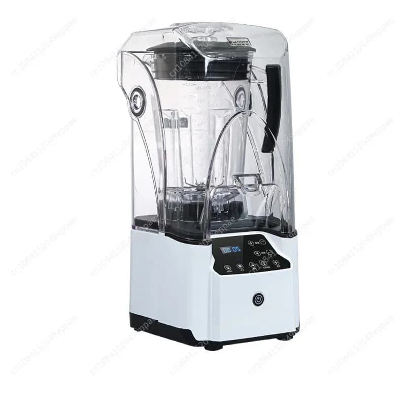 2.2L Macchina per Frullati Silenziosa con Coperchio Macchina per Frullati di Ghiaccio 2000W Frullatore per Ghiaccio Resistente