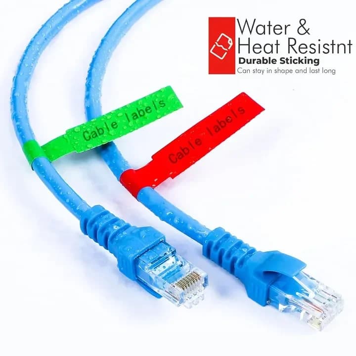 Kit di pennarelli per cavi autoadesivi resistenti allo strappo impermeabili da 240 pezzi per l'organizzatore elettrico di gestione dell'home office