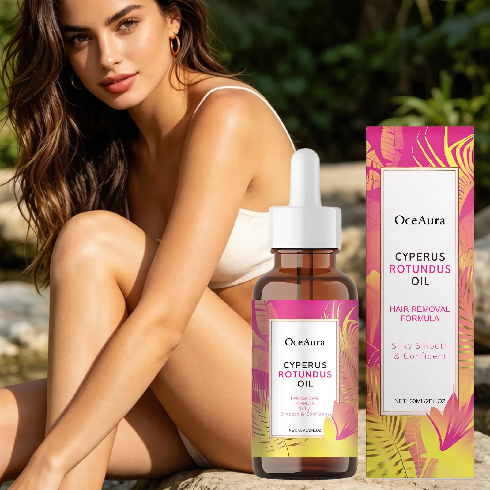Cyperus Rotundus Oil Reduces Hair Growth Smoothing Soothing Skin Skin Moisturizing Deep Hydration Hair Inhibitor Depilatory Oil
