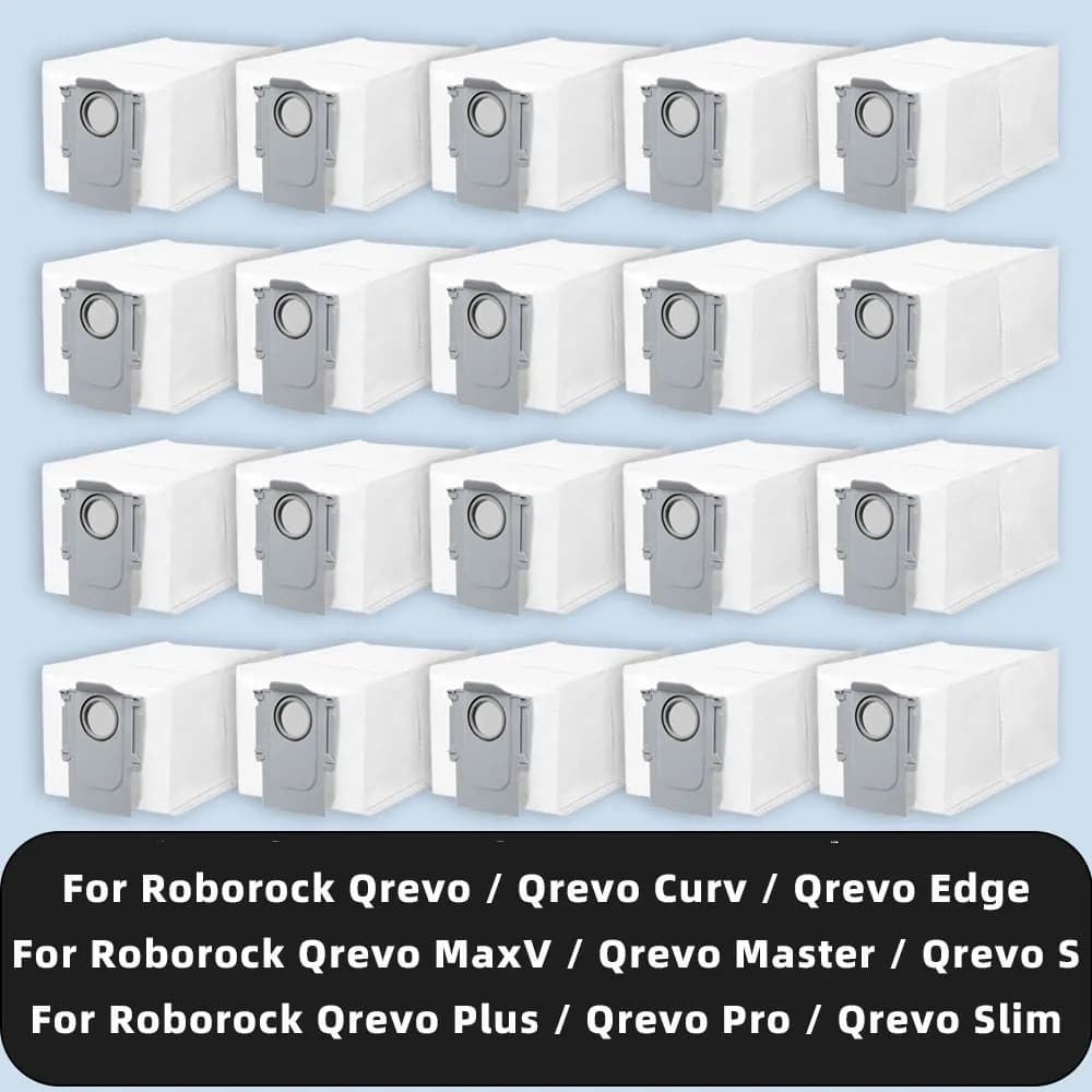 Sacchetto della polvere compatibile per Roborock Q Revo / Qrevo Curv / Qrevo Edge / Qrevo MaxV / Qrevo Master / Qrevo Plus / Qrevo Pro / Qrevo S / Qrevo Slim
