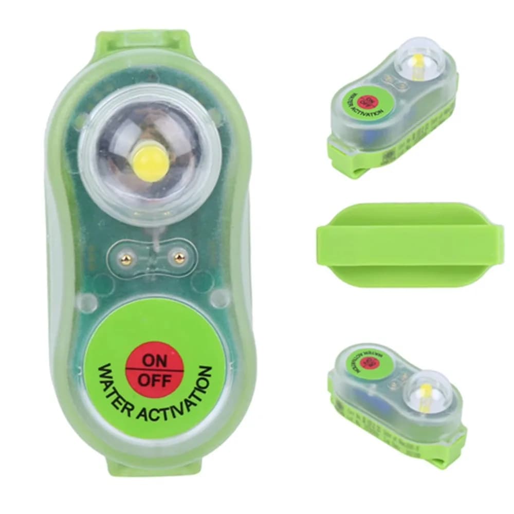 2 Pezzi Luce LED Impermeabile per Giubbotto di Salvataggio, Autoilluminante, Leggera, Luce di Segnalazione per Sopravvivenza, Accessori per Esterni