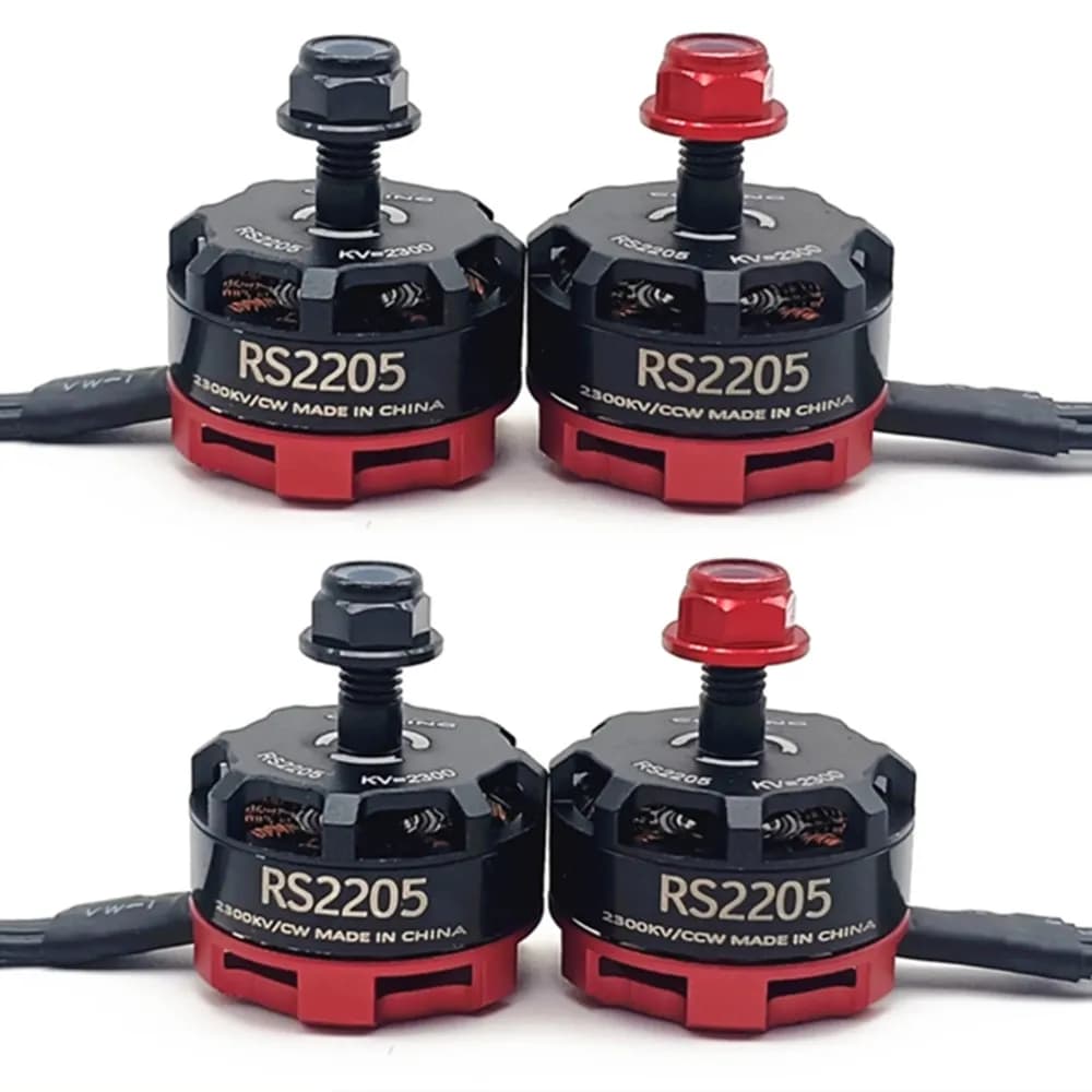 2 paia di motori brushless RS2205 2300KV CW/CCW modello di aereo a quattro assi da 5 pollici per 2-6s 20A/30A/40A FPV Racing Quadcopter ESC Drone