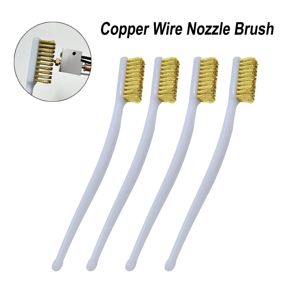 3D printer tool for cleaning copper wire brush nozzles for MK8 V6 nozzle volcano cleaner for toothbrush 3D printer accessories tool