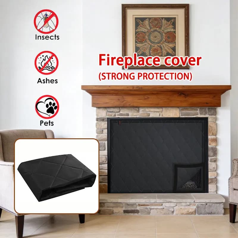 Coperta per Caminetto, Copertura Multifunzionale per Prevenire l'Infiltrazione di Aria Fredda e la Perdita di Calore