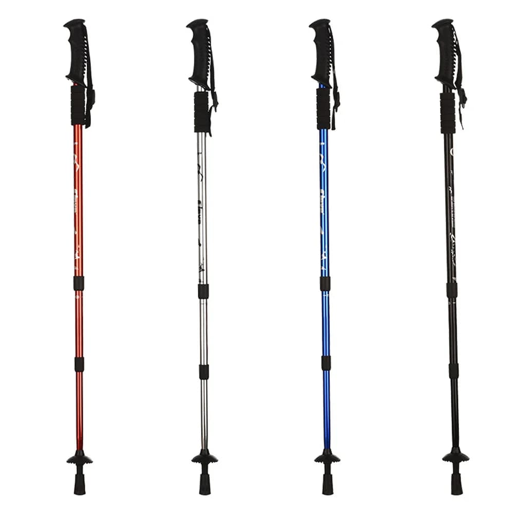 Trekking poles in Aluminium Alloy 3 Sections, Lightweight and Telescopic, for Excursions and Mountaineering ZK67S