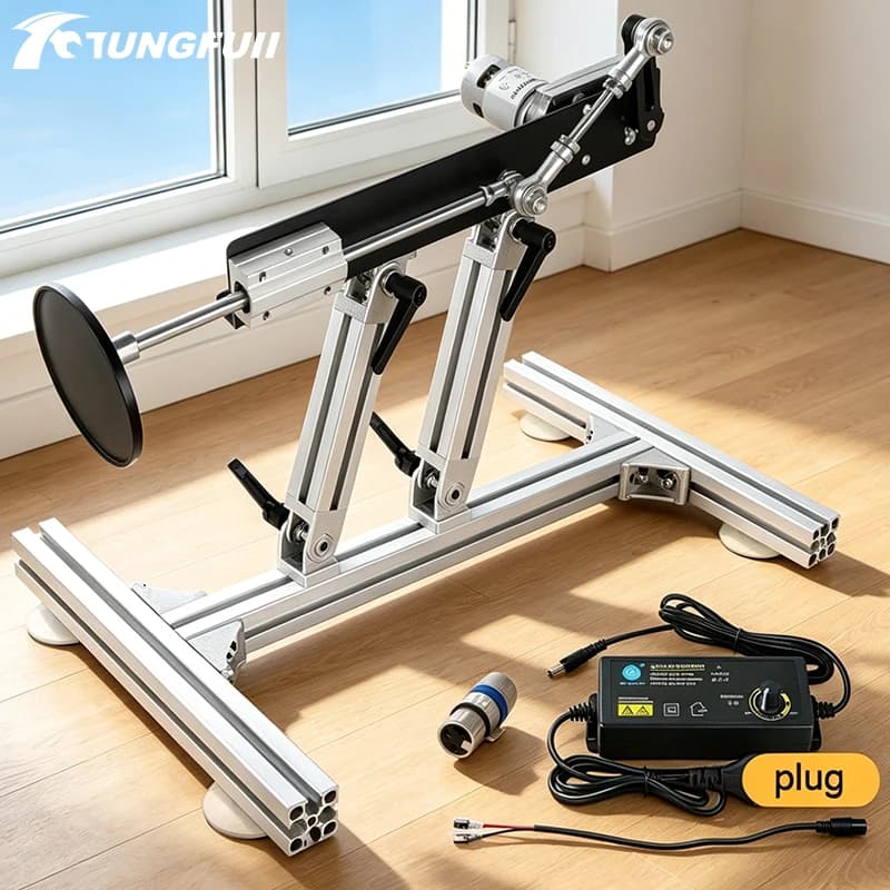 TUNGFULL New Big Stroke Telescopic Linear Actuator 775 Motor with Stand Suction Cup 3XLR Connector Power Controller 100-240V