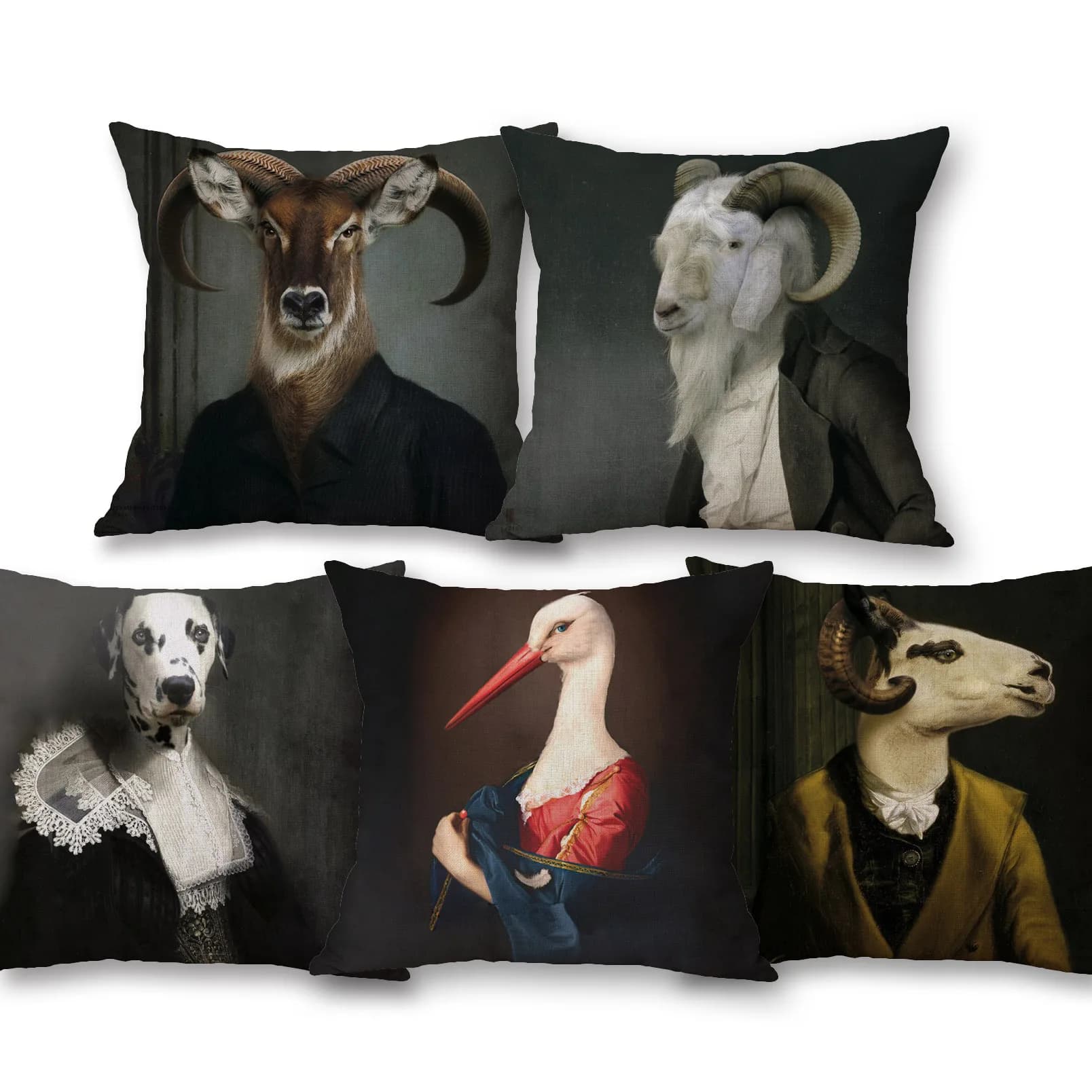 Federa per cuscino cosplay Sheep Dog, decorazione per la casa, poster di animali, pittura, copricuscino 45X45 cm