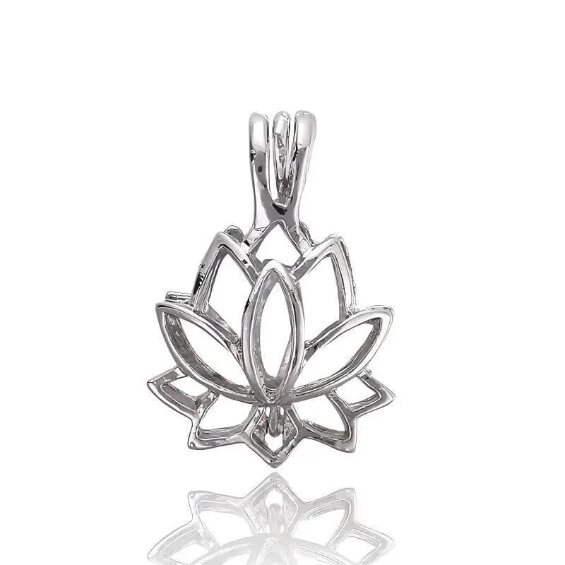 1Pcs Hollow Pearl Cage Magic Box Pendant Freshwater Oyster Pearl Accessories Openable DIY Necklace Jewelry Findings Components