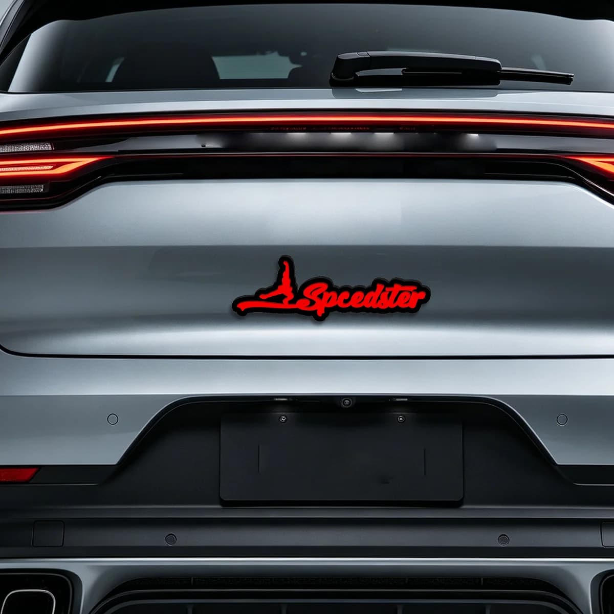 Adesivo Acrilico Creativo con Silhouette Umana, Accessori Personalizzati con Nome, Decalcomania Decorativa per Parafango e Bagagliaio Auto, Decorazione per Pianoforte