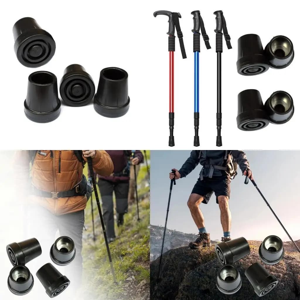 4pcs walking for hikers Trekking tips Spare pads easy walking padie