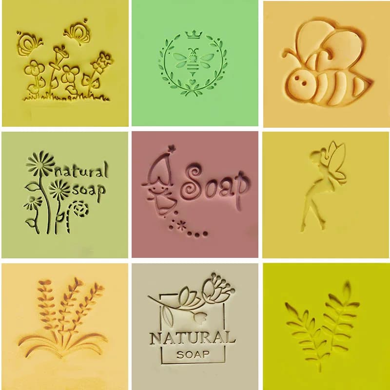 Custom Logo Clear Mini Soap Sealing Stamp Seals, DIY Handmade Soap Making, Scrapbooking Invitations Supplies Tools Kits