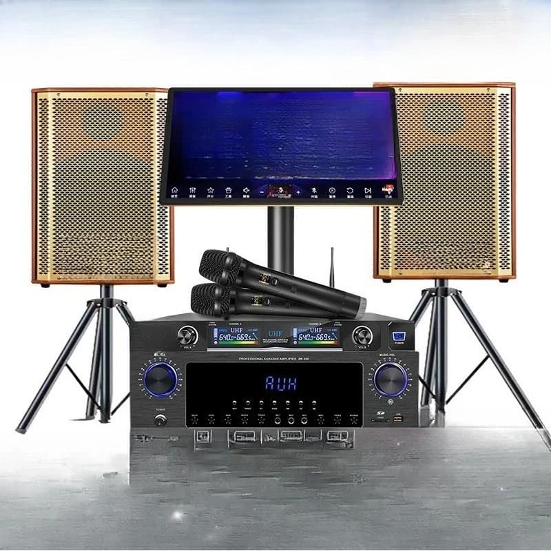 Set audio ktv per famiglie di fascia alta, set completo di jukebox per canzoni k, macchina all-in-one touch screen, karaoke.