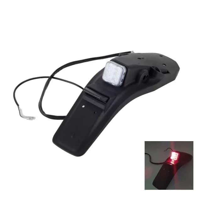 Fanale posteriore universale per parafango posteriore per moto, luce targa a LED per bici personalizzate Honda Suzuki Dirt Bike