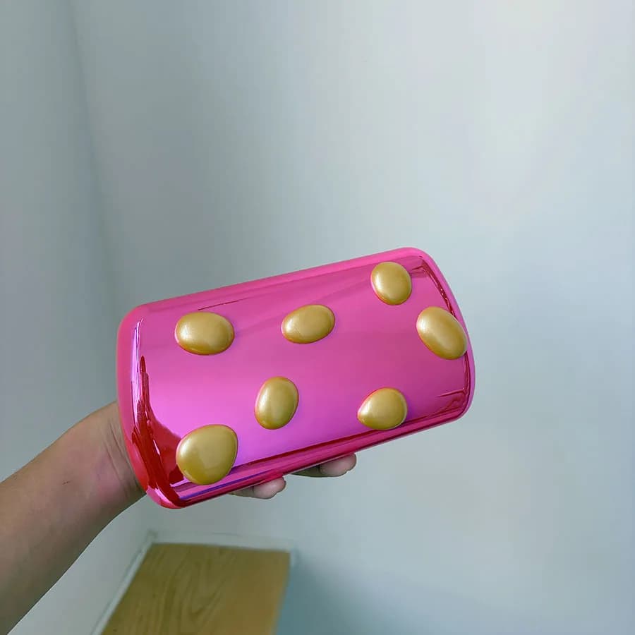 Gold Pu Leather Metal Closure Box Clutch Bag Women Evening Wedding Party Cute Purse Bag Handbags Silver 2025 Spring New Fashion