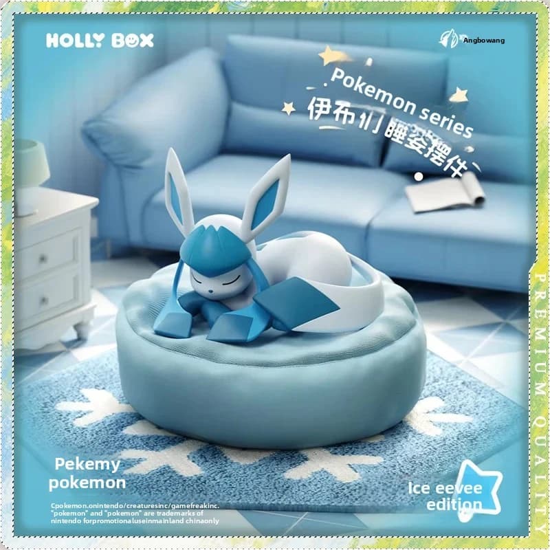 Pokemon Sleeping Eevee Series Blind Box Vaporeon Leafeon Sylveon Figure Doll Cute Desktop Ornament Collectible Toy Fans Surprise