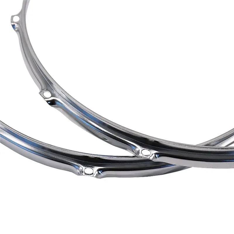 【TRAVEL ESSENTIAL】Drum Hoop Ring Replacement Metal 14 Inch 10 Holes Drum Rims For Accessories For Snare Drums Practice Pads