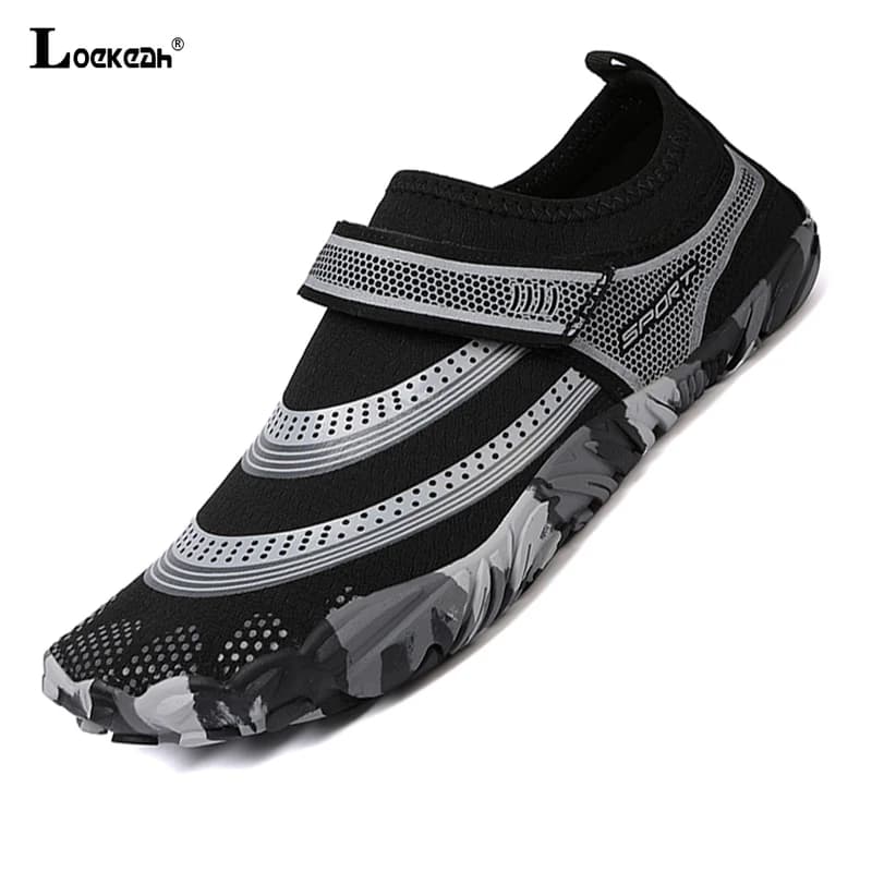 Scarpe Acquatiche Unisex ad Asciugatura Rapida, Leggere con Chiusura a Strappo, Traspiranti e Antiscivolo per Surf, Immersioni e Snorkeling