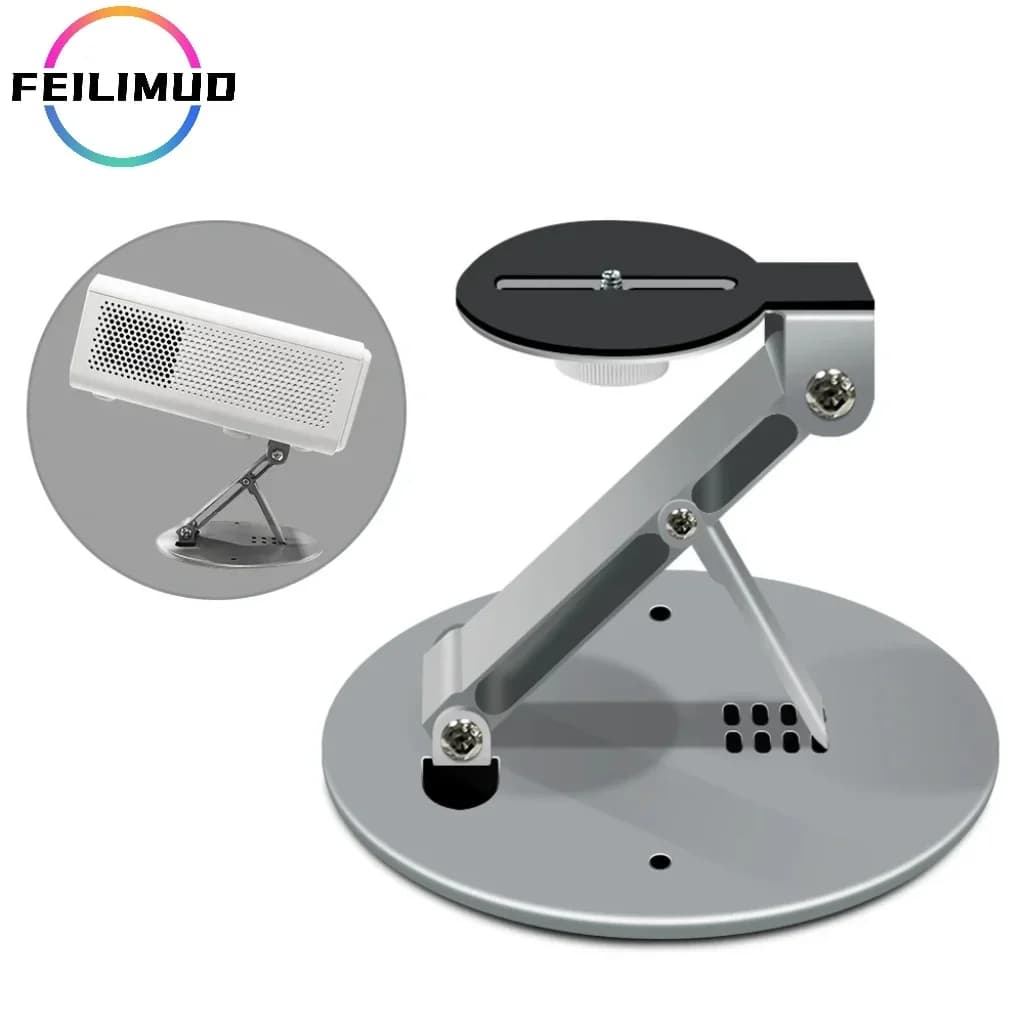 Supporto da Tavolo Regolabile e Pieghevole Feilimud per Mini Proiettore, Adatto per Proiettore MINI E900