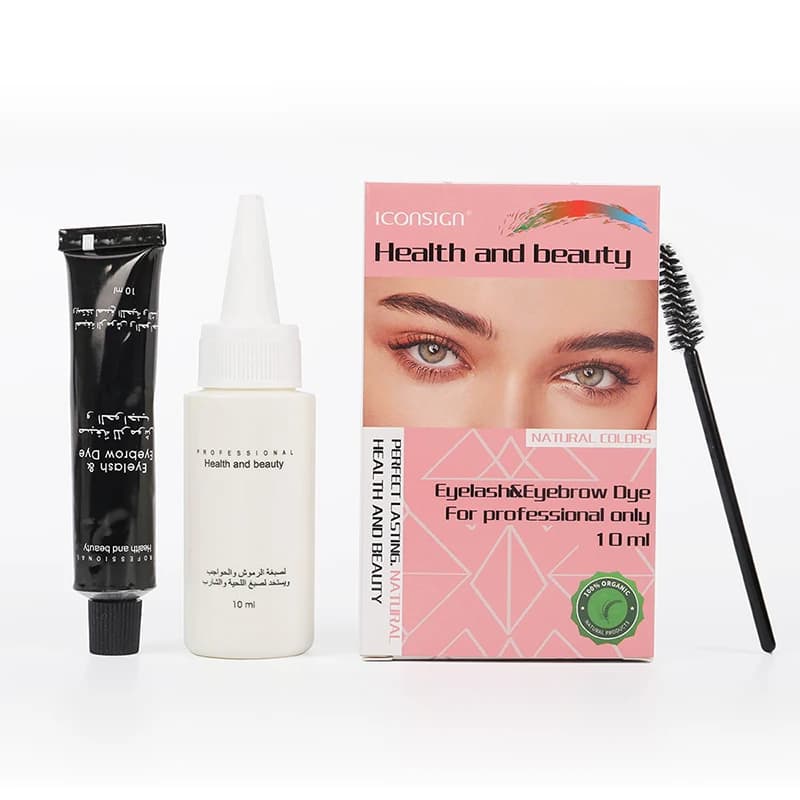 Wholesale ICONSIGN Eyebrow Tint Kit For Eyelash Tincture Professional 15 Minute Eyebrow Mascara Quick Tincture Keeps Colored 2-3 Months Makeup Tool
