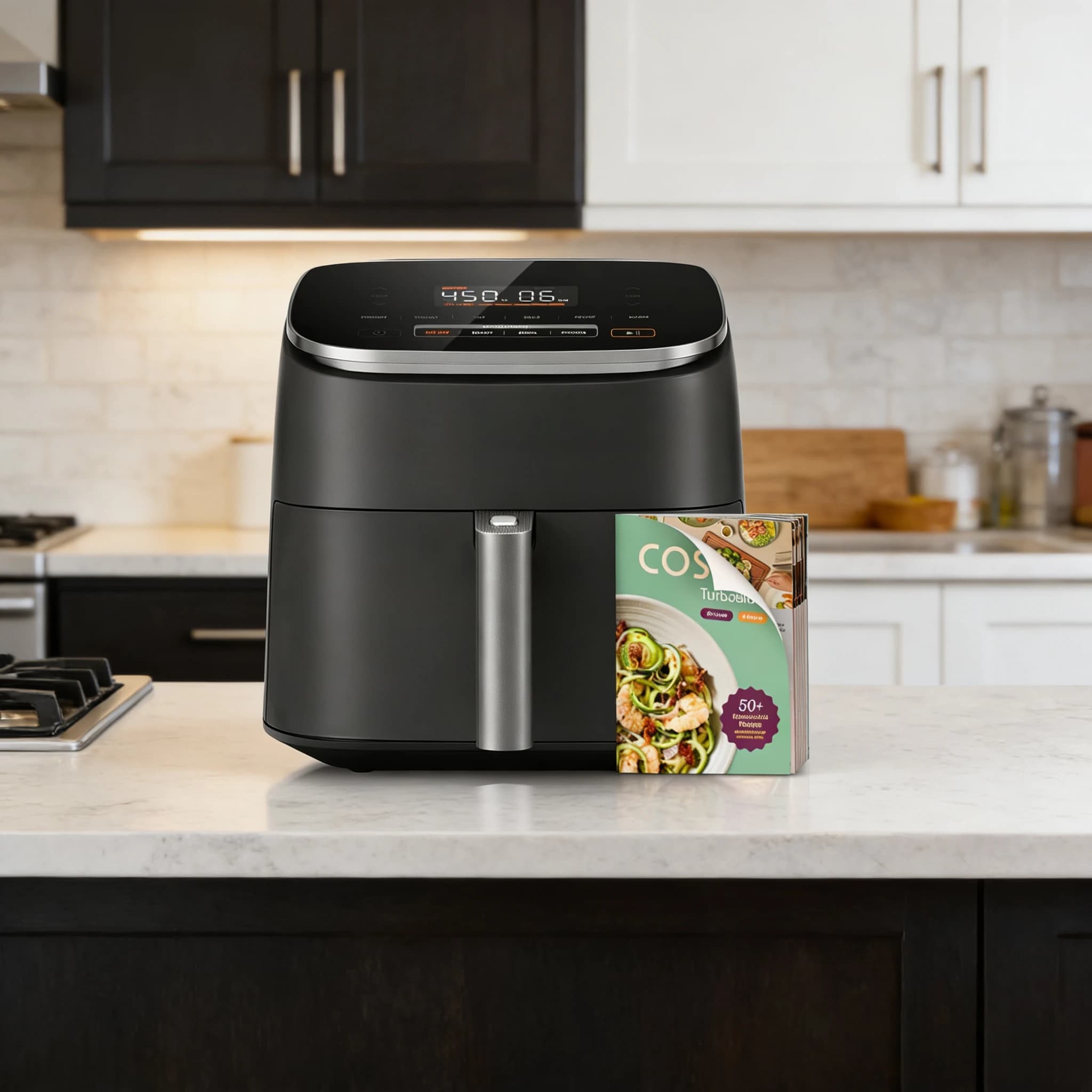 Bestseller: Air Fryer TurboBlaze 9-in-1 from 6 Qt, Premium Ceramic Coating, 90 ° –450 ° F, Precise Heating for Uniform Results