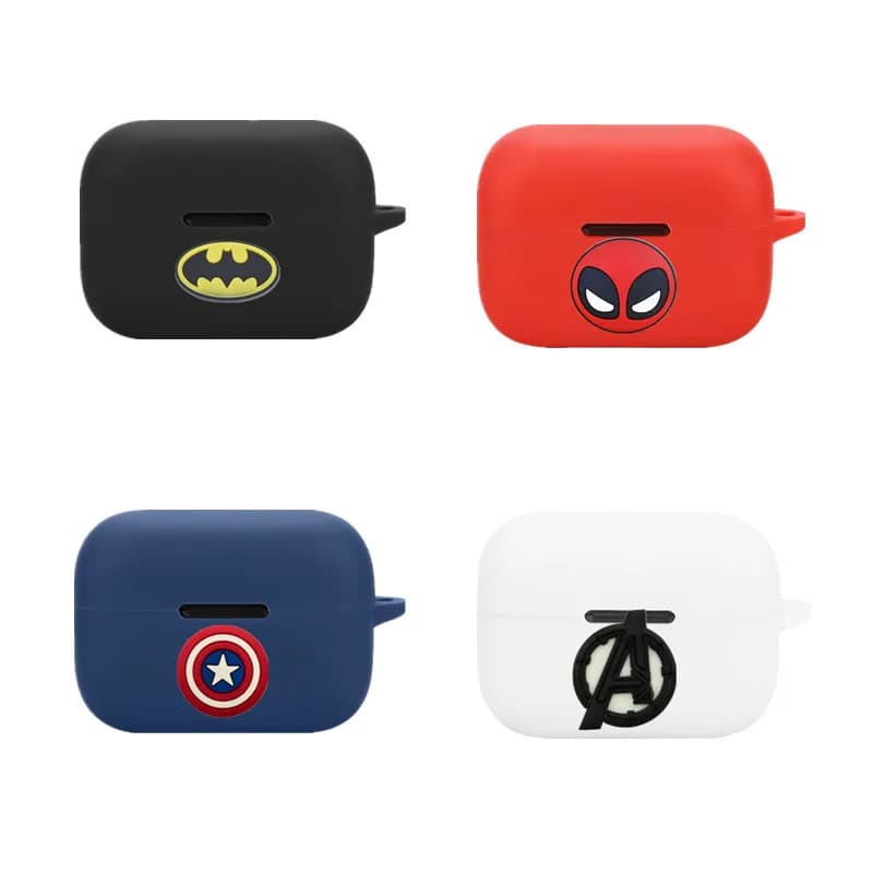 Bandai Marvel Earphone Case Cover For Anker soundcore Aero Clip Cartoon Silicone Wireless Earbuds Charging Box Protective Shell