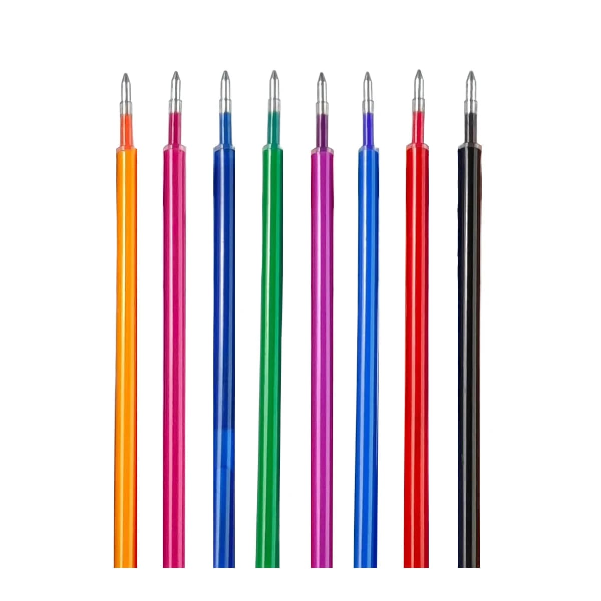 8 Pz/set Penna Gel Cancellabile Ricarica 0.5mm Punta di Proiettile Blu Nero Rosso Teli di Ricarica di Inchiostro 8 Colori Scrittura Disegno Pittura Maniglia Lavabile