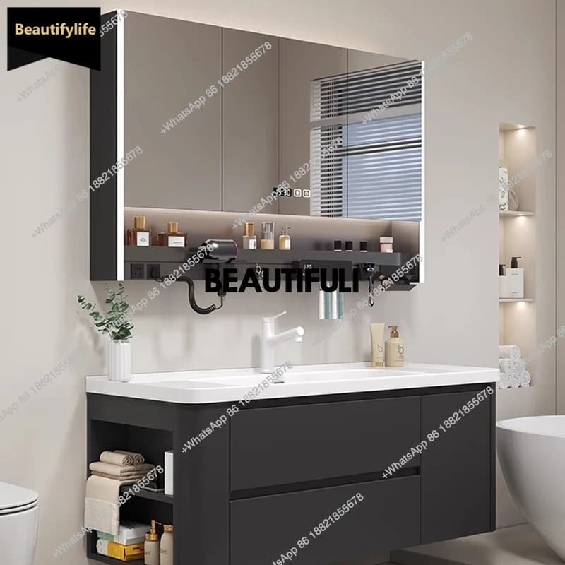 B567 Armadi da bagno in acciaio inossidabile WC Vanity vintage Armadi da bagno bianchi Specchi Doccia Mueble Organizador Furnitu
