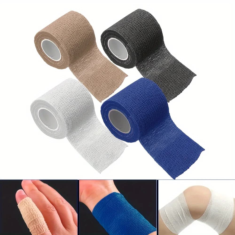Benda sportiva Fasciatura elastica autoadesiva traspirante Nastro per animali domestici Ginocchio sportivo per articolazione del dito del polso