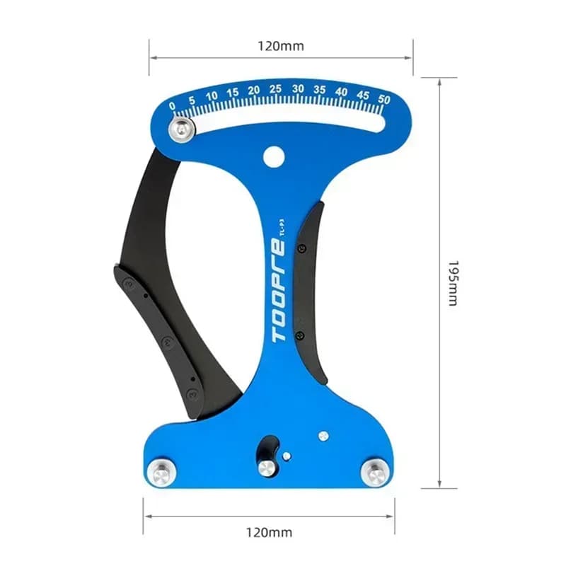 Misuratore di Tensione Raggi Bici per MTB e Bici da Strada, Tester Raggi Ruota in Lega di Alluminio, Strumento di Riparazione e Correzione per Ciclismo, Accessori