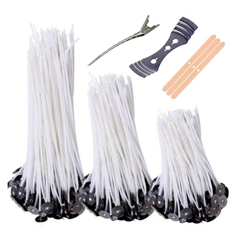 103 Piece Cotton Waxed Candle Stopper Set With Smooth Free Original Candle Stoppers Soybean Oil Wax Nucleus Fabric For Candle Making