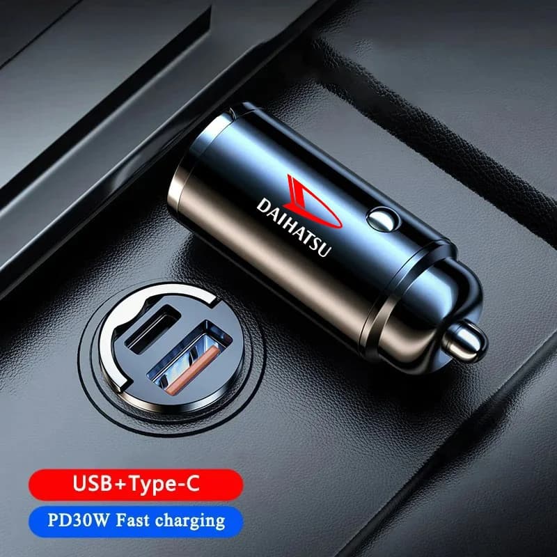 Car Charger Adapter USB PD Type C Fast Charging Quick Charge For Daihatsu Terios Sirion Mira Materia Rocky YRV Feroza Charade