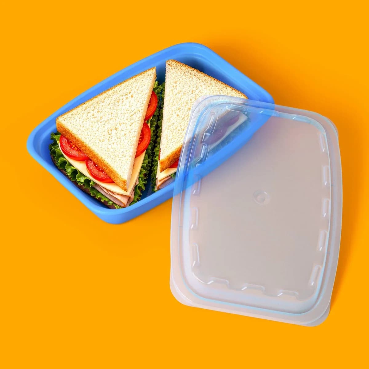 Food Storage Containers Rectangle - 28oz/7pk - Blue