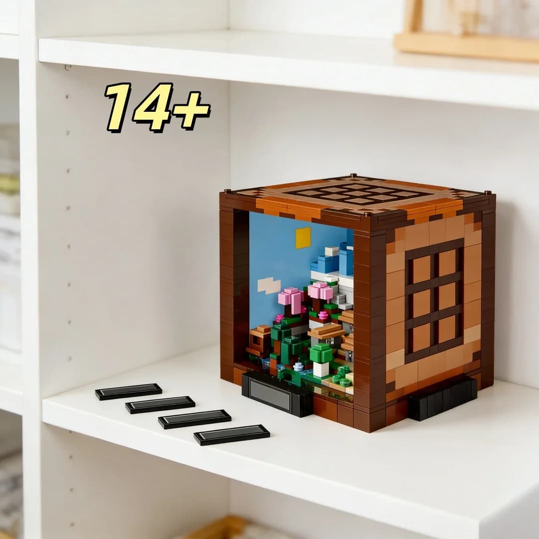 Blocchi di Costruzione Tridimensionali Pixel, Puzzle Educativo, Mondo di Costruzioni da Assemblare, Modello Creativo Fai-da-Te, Ornamento