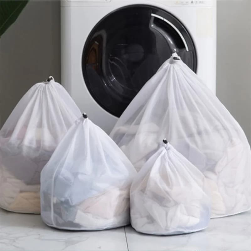 Net washing bag for washing machine that protects socks, trousers, underwear, bra, clothes, laundry bags with zipper on the net